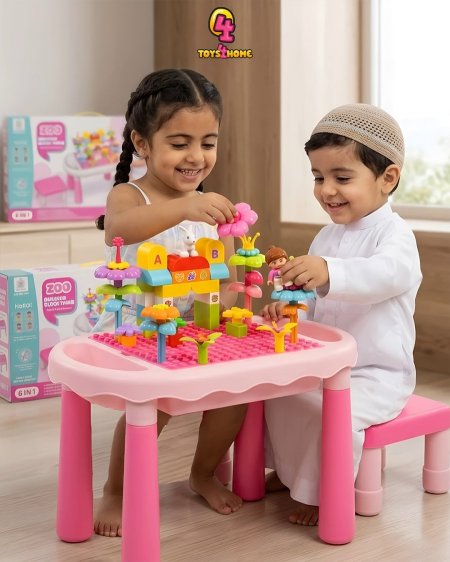 **طاولة الأنشطة المتعددة للأطفال 6 في 1**