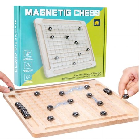 🧲 لعبة التحدي المغناطيسي – Magnetic Chess الخشب